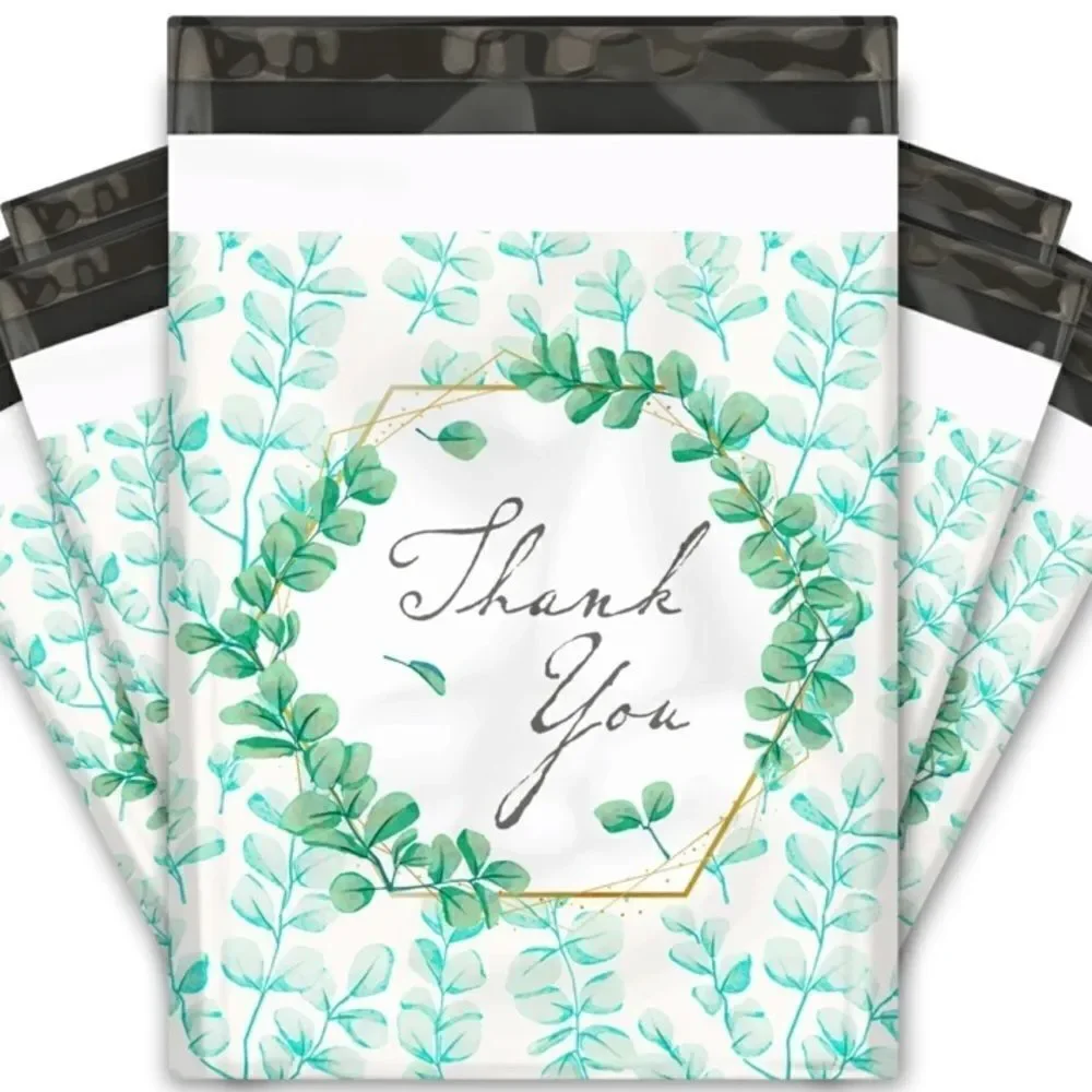 Poly Mailers MIX 10x13 14x19x4 14.5x19 Tissue paper 30 stickers 1.5” size